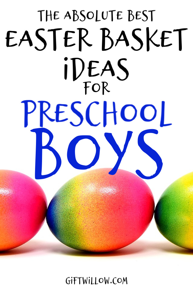 These Easter basket ideas for preschool boys are great ideas to use for Easter morning! They're definitely some of the best Easter basket fillers for preschoolers!
