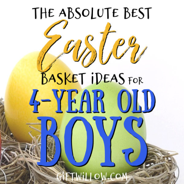 These are the best Easter basket fillers for 4-year old boys that you can find anywhere.  They'll work for any budget and definitely make your preschooler happy on Easter morning. 