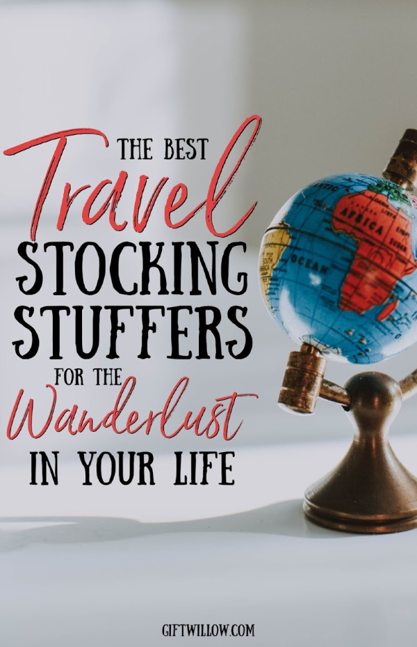 These stocking stuffers for travelers are the perfect idea for the wanderlust in your life!  They are travel accessories that they won't be able to live without and will never forget. 