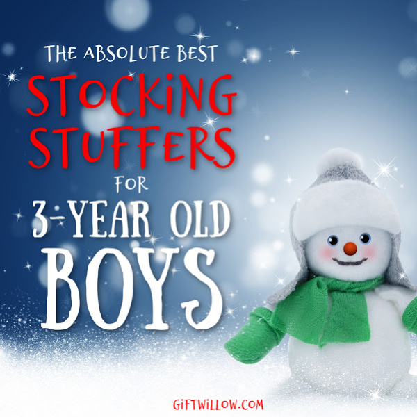 These stocking stuffer ideas for 3-year old boys are the perfect way to make your preschooler happy and excited on Christmas morning!