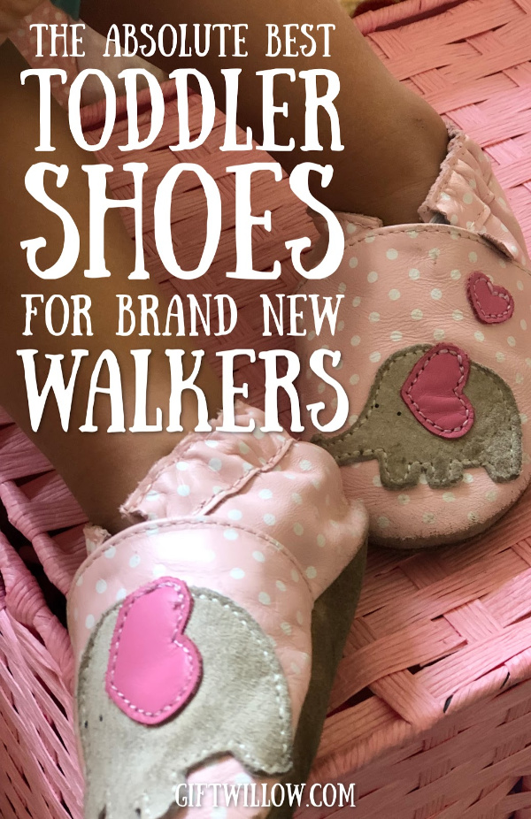 These toddler shoes for new walkers are the best you can find anywhere and you AND your toddler will love them!  They're soft-soled, which is really important for little feet and have SO many fun patterns.  They're great gift ideas for 1-year olds!