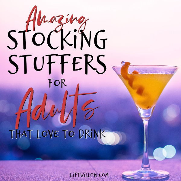 These alcoholic adult stocking stuffers are perfect for adults that love to drink and enjoy happy hour!
