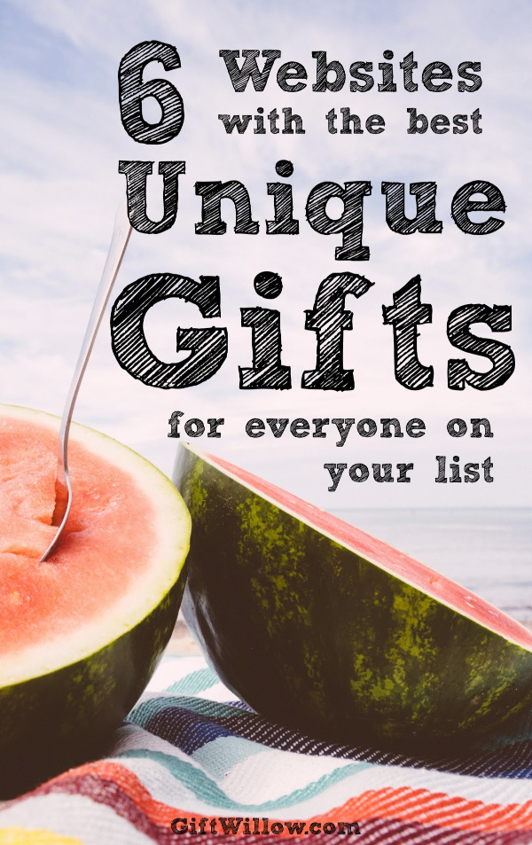 These websites have the best unique gift ideas you can find anywhere.  Without fail, whenever I'm looking for unique gifts for hard-to-buy-for people, these sites always deliver!