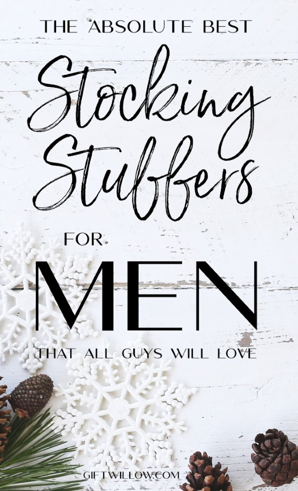 These stocking stuffers for men are perfect gift ideas for boyfriends, husbands, sons, brothers, and friends!  