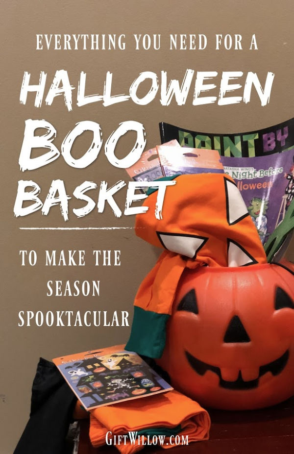 This Halloween gift basket is such a fun way to get your kids in the holiday spirit!  And you don't need to spend a lot of money. There are a lot of ideas you can use from past years to make this Boo Basket fun!