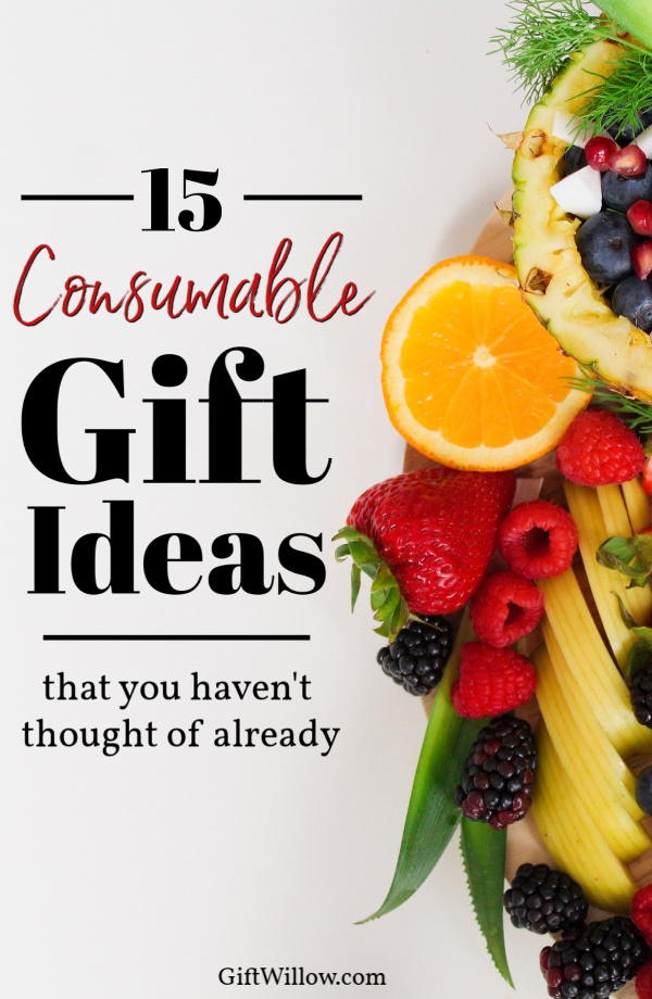 These consumable gifts are the perfect idea for anyone on your list!  They're perfect last-minute gift ideas too!